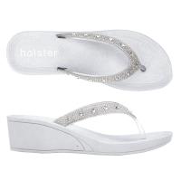 ราคา Holster Alicia Wedge Clear HST451C รองเท้าแตะส้นสูง (21160677785)