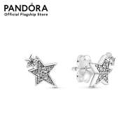ราคา Pandora Double star sterling silver stud earrings with clear cubic zirconia เครื่องประดับ ต่างหู ต่างหูเงิน ต่างหูสีเงิน เงิน ต่างหูแพนดอร่า แพนดอร่า (10786313390)