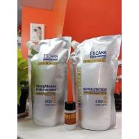 ราคา ยืดถาวร Escara ยืดง่าย หนีบลื่น ผมตรง เงางาม มีน้ำหนัก ฟรีหัวเชื้อเคราตินเข้มข้น 1 ขวด (6518714190)