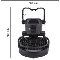 ราคา พัดลม โคมไฟแคมป์ปิ้ง 2 in 1 แขวนไว้ในเต้นท์มีพัดลมและไฟในตัว (6396086525)