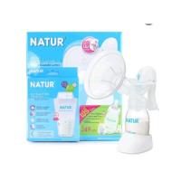 ราคา ชุดปั๊มนมแบบโยก รุ่น MN 3 ยี่ห้อ Natur แถมฟรี เก็บน้ำนม 10 ถุงและจุกนมไบโอมิมิค (21505491515)