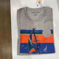 ราคา พร้อมส่ง เสื้อยืดแขนสั้นลําลอง คอกลม ผ้าฝ้ายแท้ 100 ลาย NAUTICA Noudika แฟชั่นฤดูร้อน สําหรับผู้ชาย (19899732915)