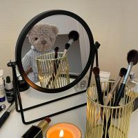 ราคา กระจกแต่งหน้าตั้งโต๊ะสไตล์ INS สำหรับสาวๆในหอพักกระจกเจ้าหญิงหมุนสไตล์วินเทจที่นิยมในโลกออนไลน์สำหรับนักเรียนกระจกแต่งหน้า (19853299604)