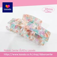 ราคา ร้านRibbon Center กิ๊บติดผม กิ๊บหนีบผม ตัวหนีบผม ลายหินอ่อน ปากแบน ฟันห่าง ขนาด 9 5x4 เซนติเมตร 1 ชิ้น (16180345266)