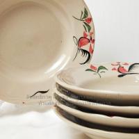 ราคา แพ็ค 6 ใบ จานเซรามิค จานกระเบื้อง จานใส่ข้าว ขนาด 8 นิ้ว เข้าไมโครเวฟได้ (20916572745)