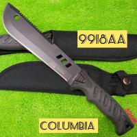 ราคา อุปกรณ์เดินป่า มีดพก มีดเดินป่า ขนาด32cm มีดสวยๆ มีดColumbia 9918AA USA พร้อมซอง (21639439664)