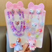 ราคา สร้อยคอเด็ก frozen ชุดสร้อยคอเครื่องประดับศีรษะต่างหูเด็กผู้หญิงเครื่องประดับผมมงกุฎเจ้าหญิงเครื่องประดับเอลซ่า (16135258789)