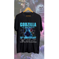 ราคา Godzilla 1954 2024 ครบรอบ 70 ปีขอบคุณสำหรับเสื้อยืดความทรงจำ เสื้อยืด Godzilla Godzilla Minus One โดยเสื้อยืด Takashi Yamazaki T shirt (21560964753)