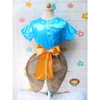 ราคา ชุดไทย โจงกระเบนเด็กผู้ชาย เสื้อคอกลม ผ่าไหล่ ผ้ามันโจงกระเบนผ้าลายไทยพร้อมผ้าผูกเอว (21453338665)