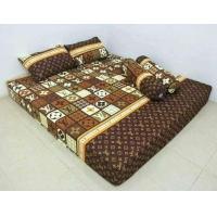 ราคา ผ้าปูที่นอน 1 5 ชิ้น เนื้อผ้าคอตตอน 100 เลือกขนาดได้ มีลายอื่นอีกมากมาย Louis Vuitton (6092192235)