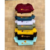 ราคา เสื้อยืดแฟชั่น คอกลม ปัก แชมป์เปี้ยน (19411309315)