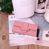 ราคา กระเป๋าสตางค์ หนัง PU ใบยาว พับได้ ใส่มือถือได้ (21529323195)