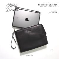 ราคา ZETTINO กระเป๋า iPad หนังแท้ l Clutch Shrunken (13401683674)