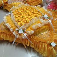 ราคา หมอนงานบวช หมอนบวชนาค หมอนบวช ขนาด20 27นิ้ว ใบละ990บาท ใส่นุ่นพร้อมใช้งาน (6354536407)