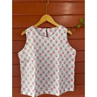 ราคา เสื้อแขนกุด ผ้าป่านอินเดีย แฮนบล๊อค เนื้อนุ่มใสสบาย อก 40 และเสื้อแขนกุดผ้าญี่ปุ่น (21690731998)