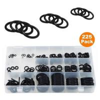 ราคา ยางโอริง 225pcs O Ring Assortment Nitrile Rubber Washer Seals NBR Kit 18 Sizes in Black with a Re Sealable Plastic Box (21228559753)