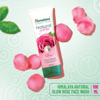 ราคา โฟมล้างหน้าจากสารสกัดน้ำมันกุหลาบ Himalaya Natural Glow Rose Face Wash 100ml (16453248537)