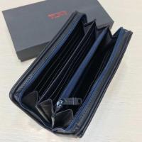 ราคา 2023 For TM For TUMIˉ Business bag Ready Stock Tumi Alpha series 19277 blue men still splice full zipper money bag card bag folde (20005462008)