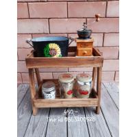 ราคา ชั้นไม้สัก ชั้นวางขนม ชั้นไม้ ชั้นวางเครื่องปรุง2ชั้น ชั้นวางของในครัว ชั้นวางของ ชั้นวางอุปกรณ์เครื่องครัว ชั้นอเนกประสงค์ (11612916925)