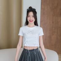 ราคา JARINYA เสื้อยืดครอปผ้าเนื้อเด้ง งานปักเพชร สกรีนกากเพชร สวยวิ้งๆ ไม่ย้วย ไม่หด ยับยาก ผ้าเกรดดีสุด (21407259193)