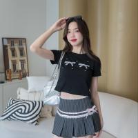 ราคา JARINYA เสื้อยืดครอปผ้าเนื้อเด้ง งานปักเพชร สกรีนกากเพชร สวยวิ้งๆ ไม่ย้วย ไม่หด ยับยาก ผ้าเกรดดีสุด (21392732897)