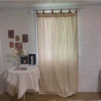 ราคา ผ้าม่านมินิมอลสีครีมธรรมชาติ แบบหูกระดุม ถอดแกะได้ ไม่มีเชิง ผ้าฝ้าย ผ้าม่านหน้าต่าง ผ้าม่านประตู ผ้าม่านสีครีม (17435302152)