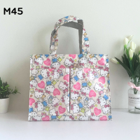 ราคา กระเป๋าผ้าเคลือบกันน้ำ ฐานกว้าง รุ่น M กระเป๋ากันน้ำ ใส่ของได้เยอะ (21403351730)