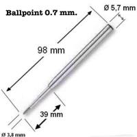 ราคา ไส้ปากกาทดแทน ชนิด Rollerball Ballpoint Capless Rollerball Small rollerball ใช้กับปากกา Montblanc (20536649961)