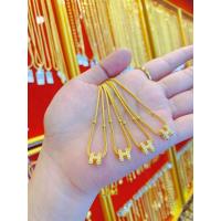 ราคา สร้อยคอระย้า 1 สลึง ตัว H ฝั่งพลอย ทองแท้ 96 5 พร้อมใบรับประกันสินค้า (21757312909)