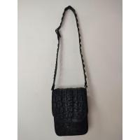 ราคา กระเป๋าสะพายข้างถักขอบหนังจระเข้แท้ รุ่นกล่องหน้า (21611364486)