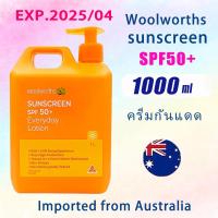 ราคา Woolworths sunscreen SPF50 full body sunscreen sunscreen lotion 1000ml 1L (21634043434)