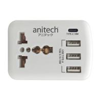 ราคา Anitech TRAVEL ADAPTER รุ่น H108UC ปลั๊กไฟมาตรฐาน มอก 1 ช่องเสียบ 3USB 1TYPE C 18W สินค้ารับประกัน 2 ปี (20492568624)