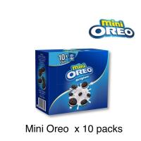 ราคา ใหม่ Oreo Mini Original โอรีโอ มินิคุกกี้สอดไส้ครีม รสวานิลลา 20 4 กรัม x 10 ถุง (21473047186)