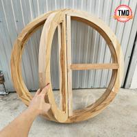 ราคา TMD พร้อมส่ง วงกบหน้าต่างทรงกลม งานไม้สักแท้ วงกบมินิมอล หน้าต่างวงกลม (21546281854)