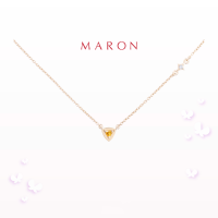 ราคา MARON Sparkling Lucky Stars Trillion Necklace with Citrine ชุบทอง 14K (21768135525)