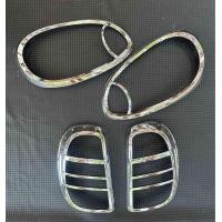 ราคา คิ้วโคเมี่ยม ครอบไฟหน้า ท้าย Nissan March 2010 2015 งานพลาสติกอย่างหนา ชุบอย่างดี มาพร้อมกาว2 หน้า (21704048729)