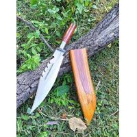 ราคา มีดเดินป่าทรงโบวี่ด้ามไม้ประดู่ (21239941398)