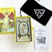 ราคา 12 7cm New sight tarot deck in sliding rigid gift box 78 pcs tarot cards of new vision with guidebook and drawstring pouch (21690781884)