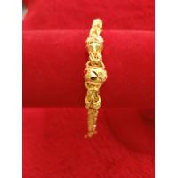 ราคา สร้อยข้อมือพิกุลขั้นโอ่งลายทองแท้เยาวราชนน 2บ สีสวยเหมือนจริง (20915640041)