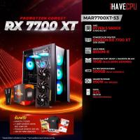 ราคา iHAVECPU คอมประกอบ MAR7700XT 53 AMD RYZEN 5 5600X B550M RX 7700 XT 12GB 16GB DDR4 3200MHz SKU 240313725 (21549685514)