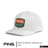 ราคา PING CAP HERITAGE SNAPBACK 242 LIMITED PING CAP MEN หมวกกอล์ฟ หมวกกีฬาผู้ชาย (21539015781)