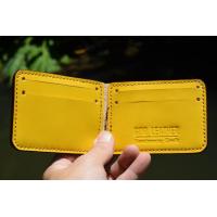 ราคา money clip wallet กระเป๋าสตางค์ แบบหนีบ หนังวัวฟอกฝาด Handmade 100 ตอกชื่อฟรี ระบุข้อความที่จะให้ตอกในแชท (13504178739)