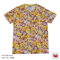 ราคา แตงโม SUIKA เสื้อแตงโม เสื้อยืดคอกลม ลายพิมพ์ลายดอกลิลลี่ P O 152 (21648031283)