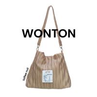 ราคา Wyllabrand กระเป๋าผ้าพลีท Toffee nut Wonton (21761113568)