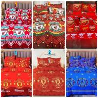 ราคา ชุดผ้าปูที่นอนพร้อมผ้านวมลายแมนยู ลิเวอร์พูล อาร์เซนอล เชลซี ครบชุด 6 ชิ้น (17248093140)