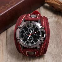 ราคา Mens Matching Suit Watches Pointer Display Bracelets Watch with Leather Strap for Husband Friends Neighbors Son S6 DP TH (21378116091)