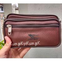 ราคา กระเป๋าคาดเอว กระเป๋าคาดเข็มขัด ใส่มือถือ ร้อยเข็มขัด 4 ช่องซิป (21528842832)