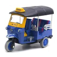 ราคา โมเดลรถเหล็ก 5 นิ้ว ยาว 12 ซม รถ สามล้อ รถ ตุ๊กตุ๊ก มีลาน ไม่มีกล่อง (21222282893)