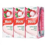 ราคา Yeos น้ำลิ้นจี่และน้ำเก๊กฮวย นำเข้าจากมาเลเซีย กล่องขนาด 250 มิล (18553802213)