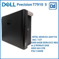 ราคา DELL Precision T7910 Workstation Xeon E5 2697V4 36C 72T RAM64GB m 2 NVMe512GB SAS 4TB USED Workstation 5 คอมพิวเตอร์ทำงาน (17407429530)